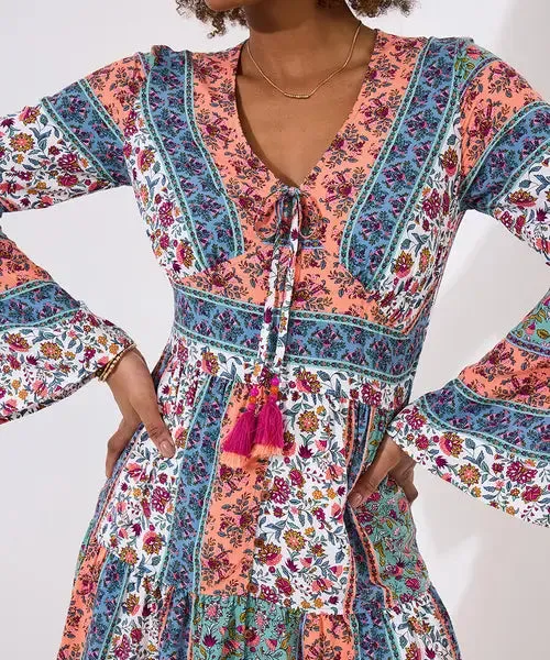 Joe Browns 16 Multi-Coloured Loulou Patchwork Tunic - WG635A