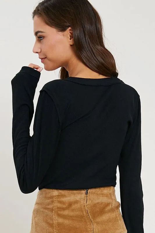 JUDITH LONG SLEEVE TOP-