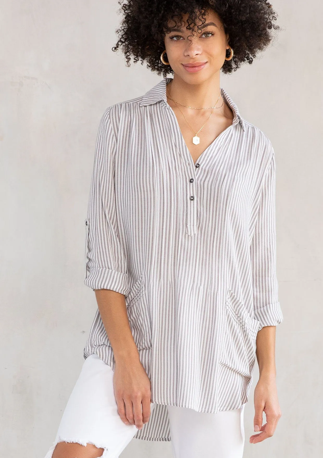 Julien Pleated Pocket Shirt
