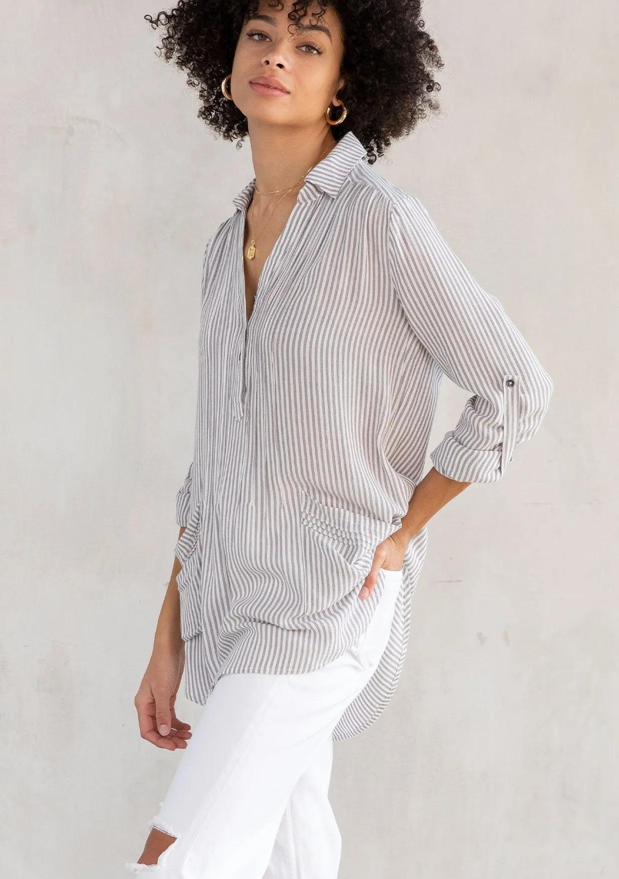 Julien Pleated Pocket Shirt