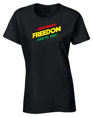 Juneteenth freedom t-shirt dash design