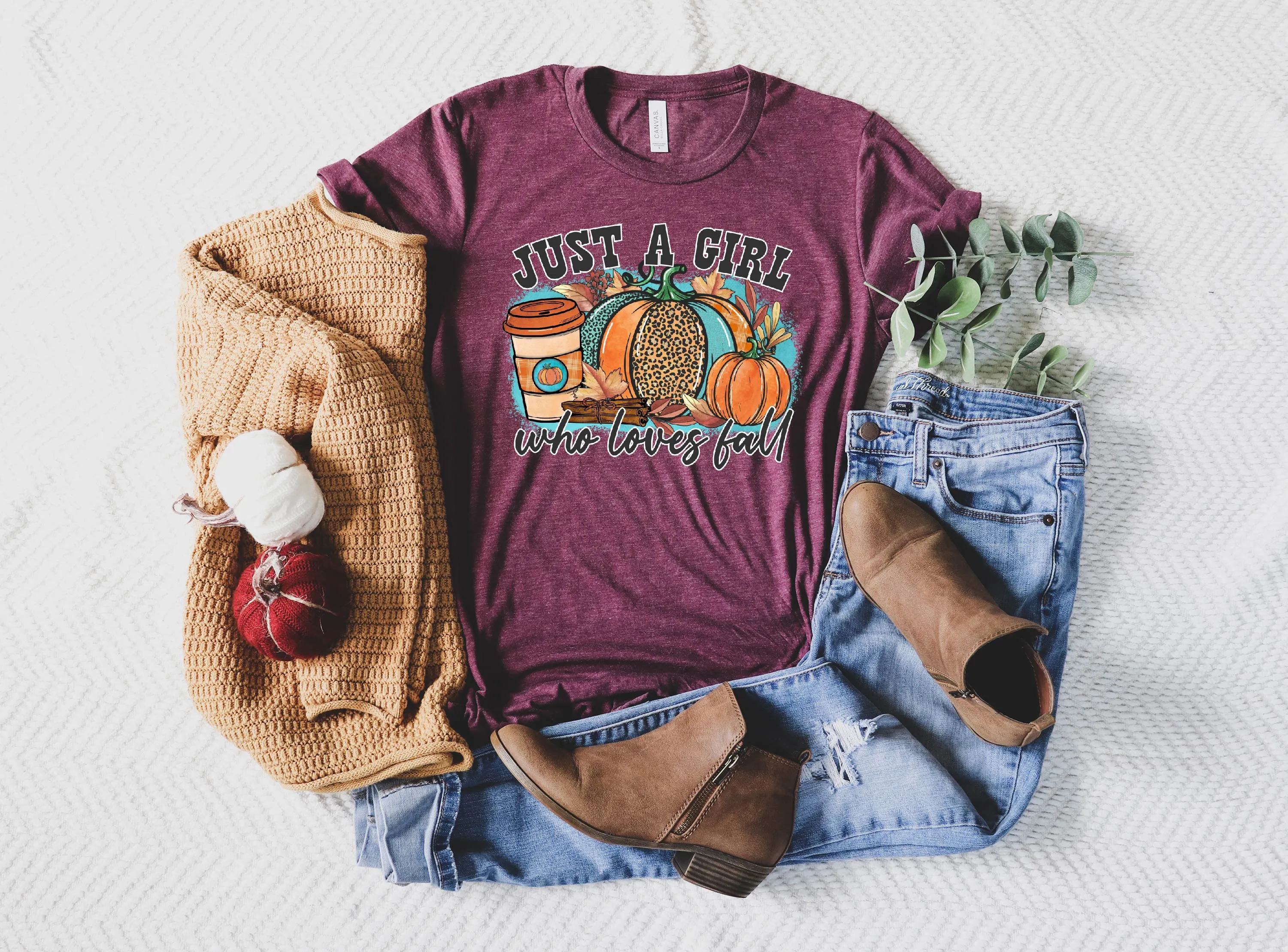 Just A Girl Who Loves Fall Shirt | Fall Shirt | Unisex Crew