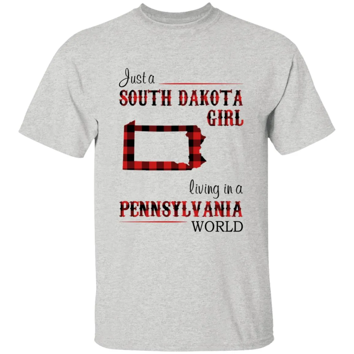 Just A South Dakota Girl Living In A Pennsylvania World T-shirt