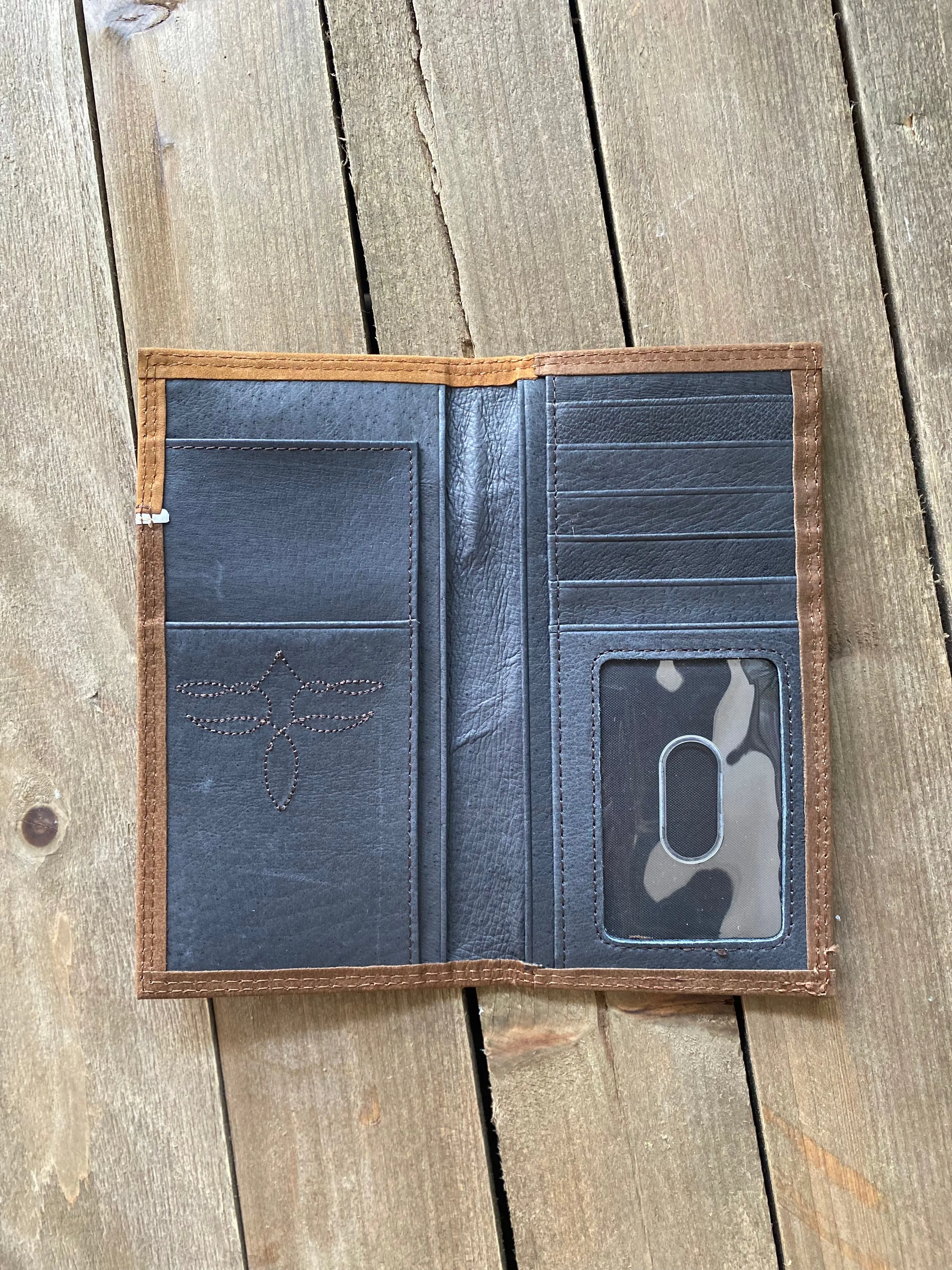 Justin's Rodeo Wallet Yoke With USA Flag