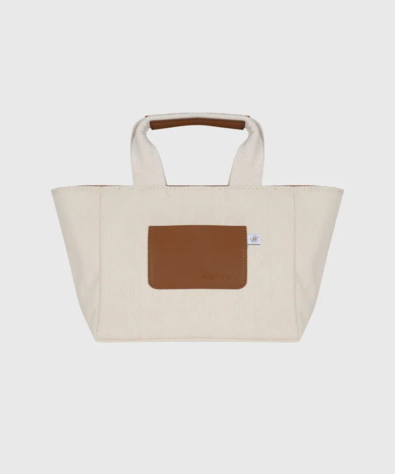 KANDINI Logo Canvas Tote Bag - Ivory