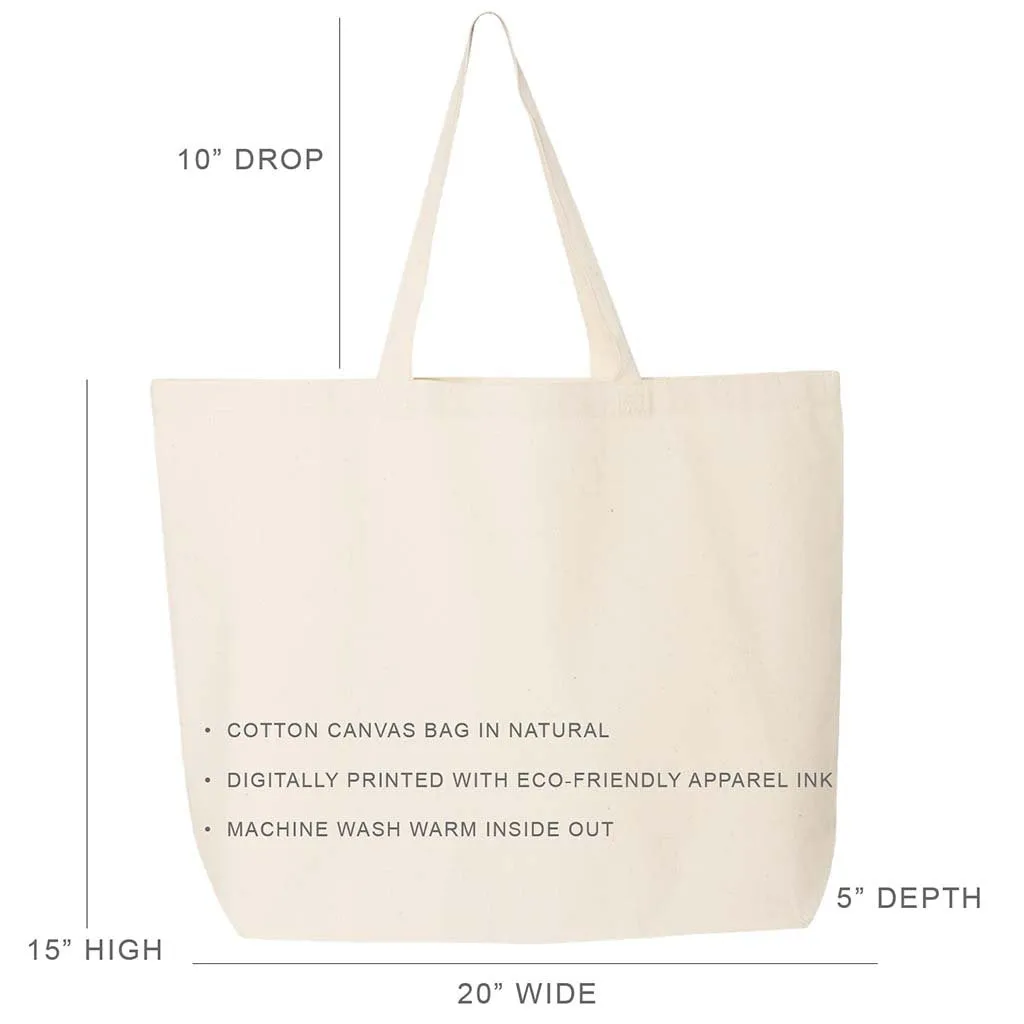 Kappa Alpha Theta Stylized Sorority Greek Letters Printed Canvas Bag