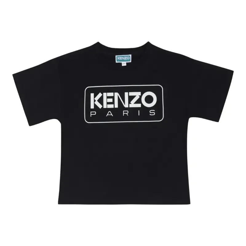Kenzo White & Black All Over Print T-Shirt