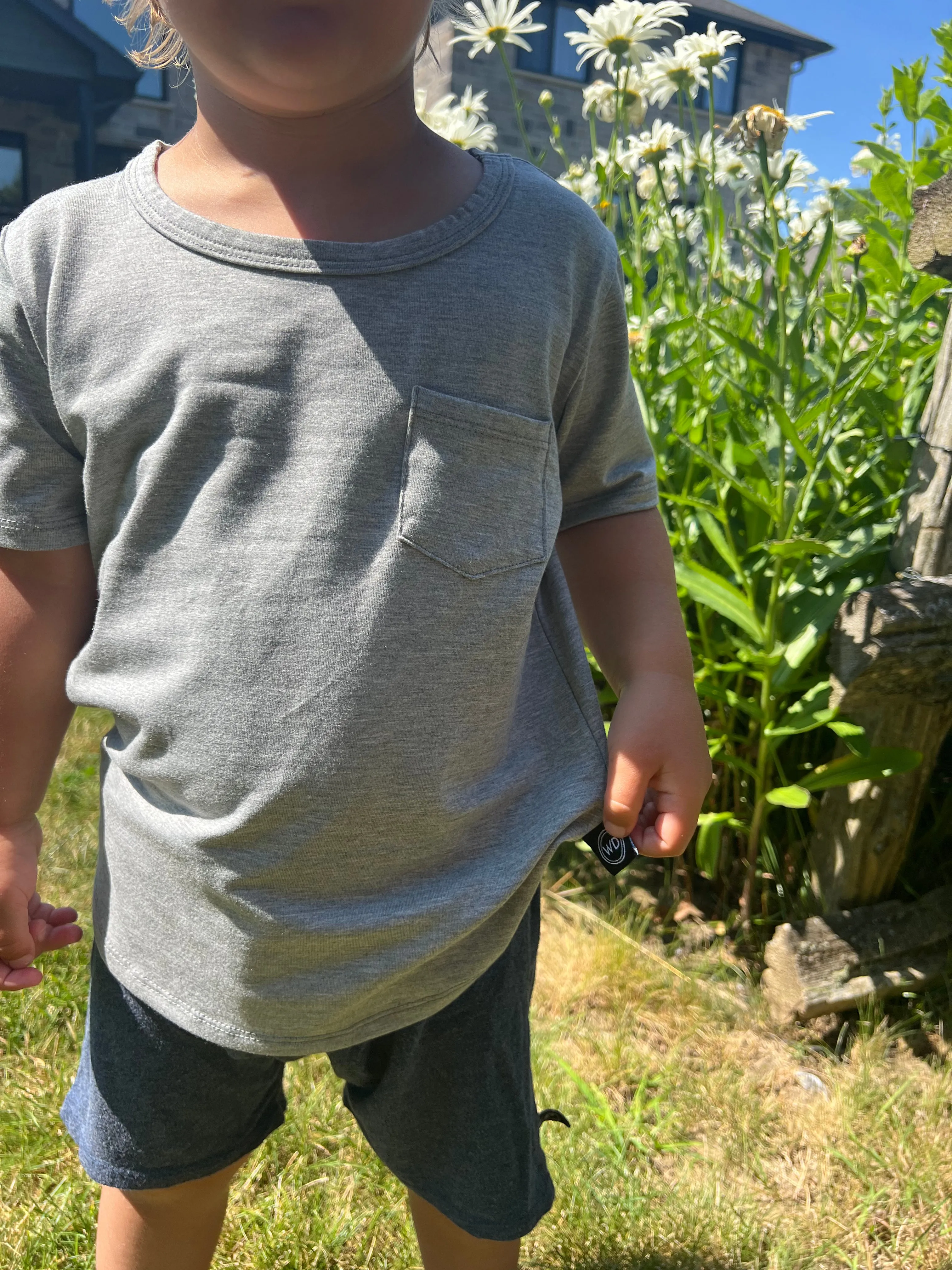Kids Bamboo Pocket Tee