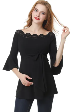 Kimi   Kai Maternity "Melisende" Off the Shoulder Top