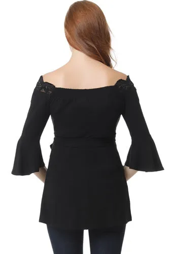 Kimi   Kai Maternity "Melisende" Off the Shoulder Top