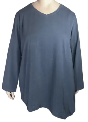 Kleen Asymmetric Cotton V-Neck Top