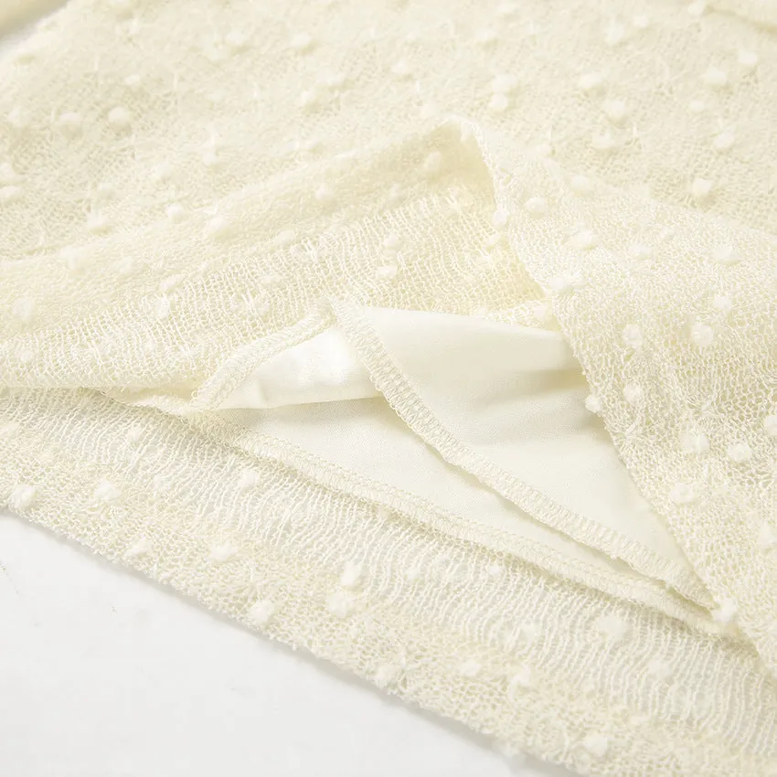 Knit Sweater Backless Off-Shoulder Patchwork Top