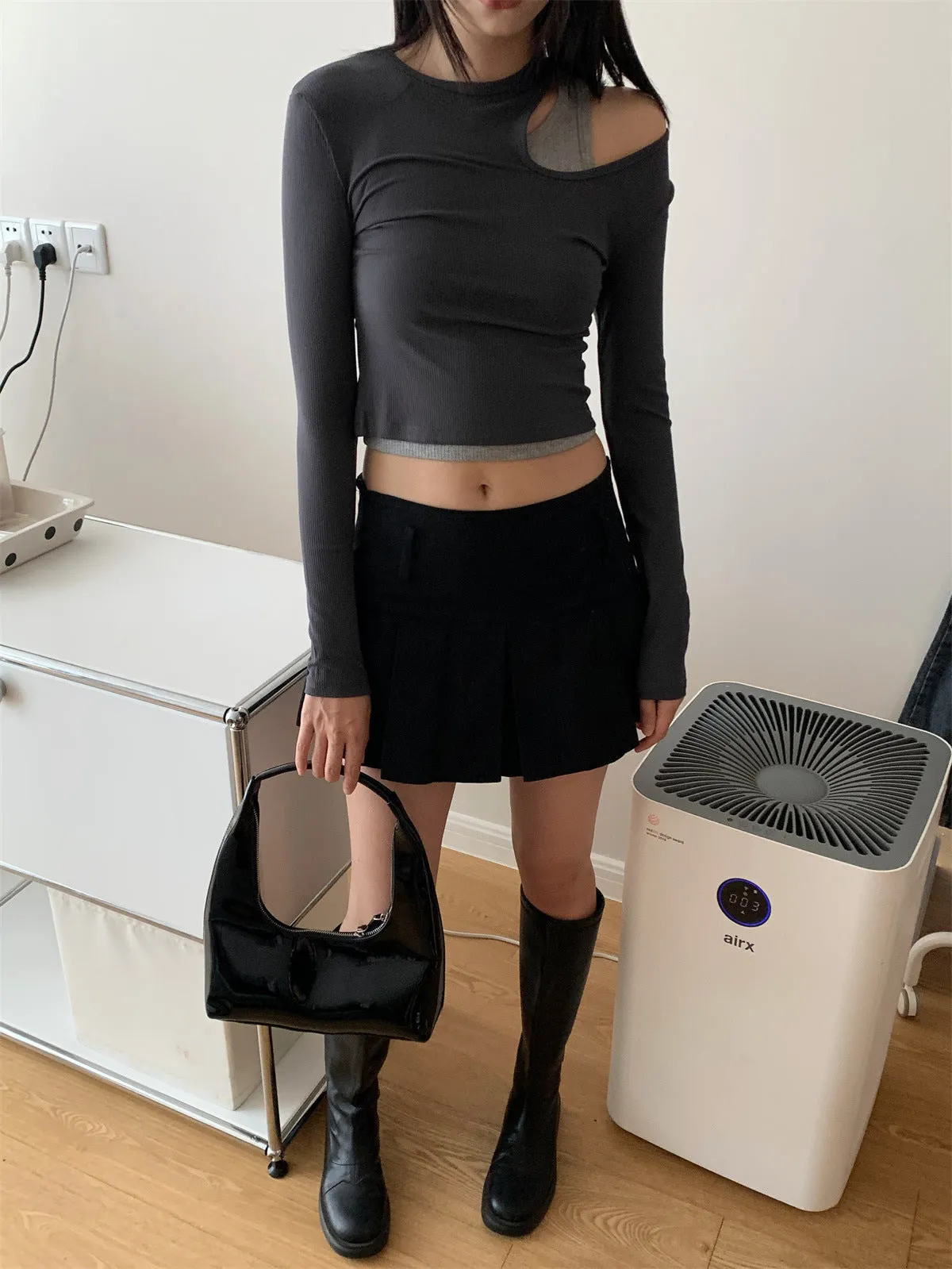 Korean clavicle Tops