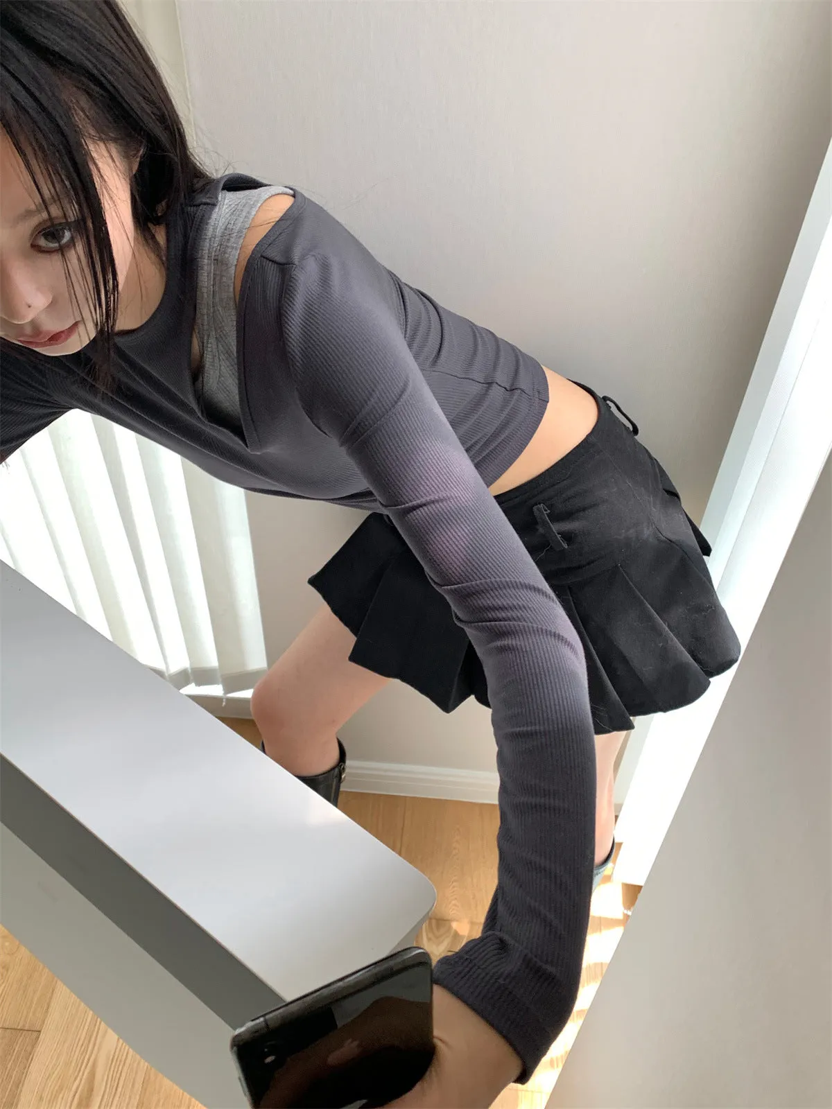 Korean clavicle Tops