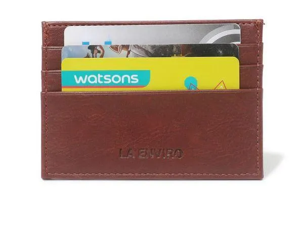 La Enviro Avoca Minamalist Unisex Card Holder Dark Brown