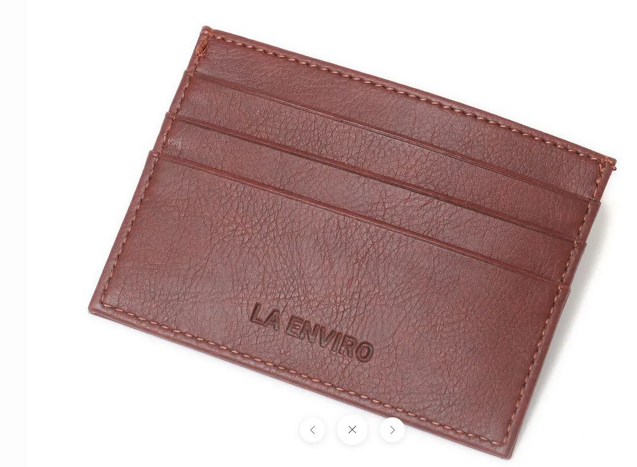La Enviro Avoca Minamalist Unisex Card Holder Dark Brown