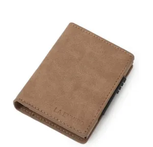 La Enviro Minimalist Unisex Vegan Leather Wallet Brown