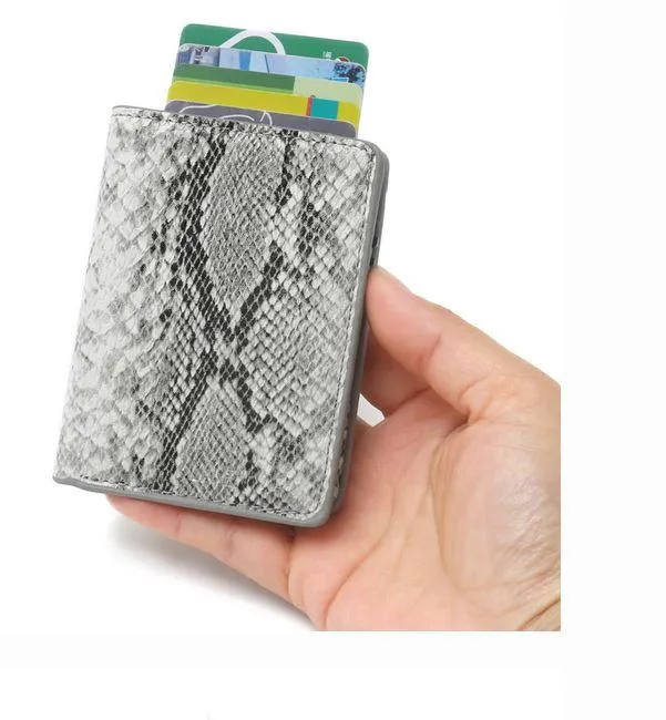 La Enviro Vegan Wallet Snake Grey