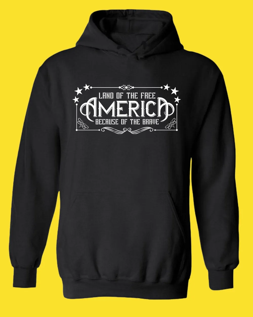 Land of the Free Because of the Brave hoodie American hoodie