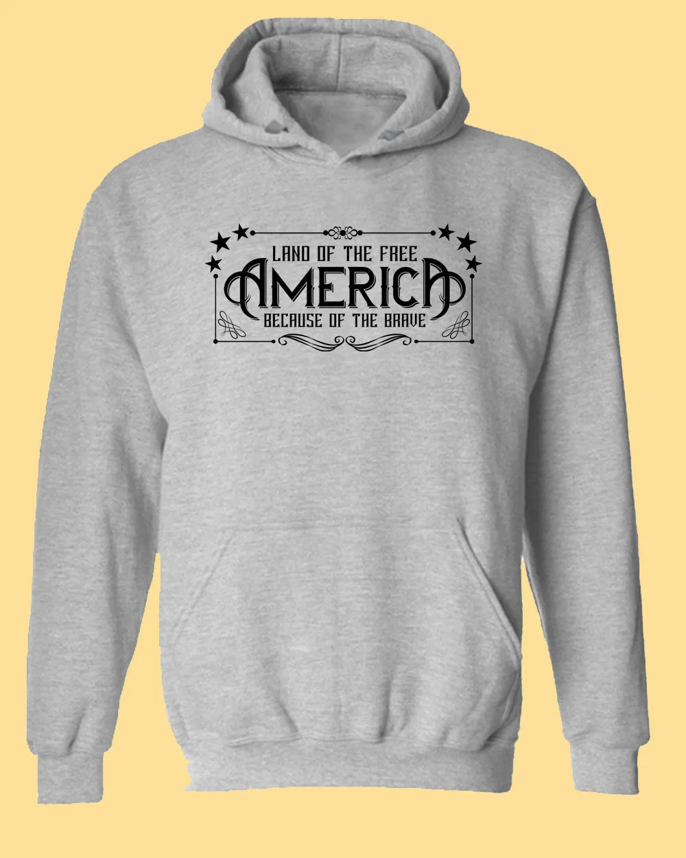 Land of the Free Because of the Brave hoodie American hoodie