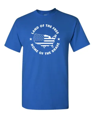 land of the free home of the brave t-shirt 2nd amendment tees military tees