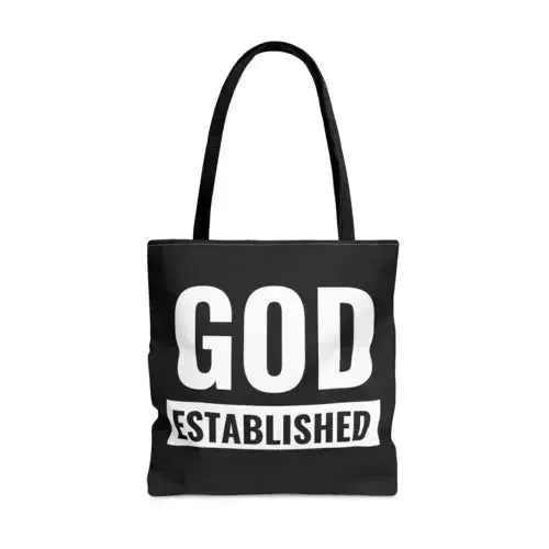 Large Tote Bag God Established