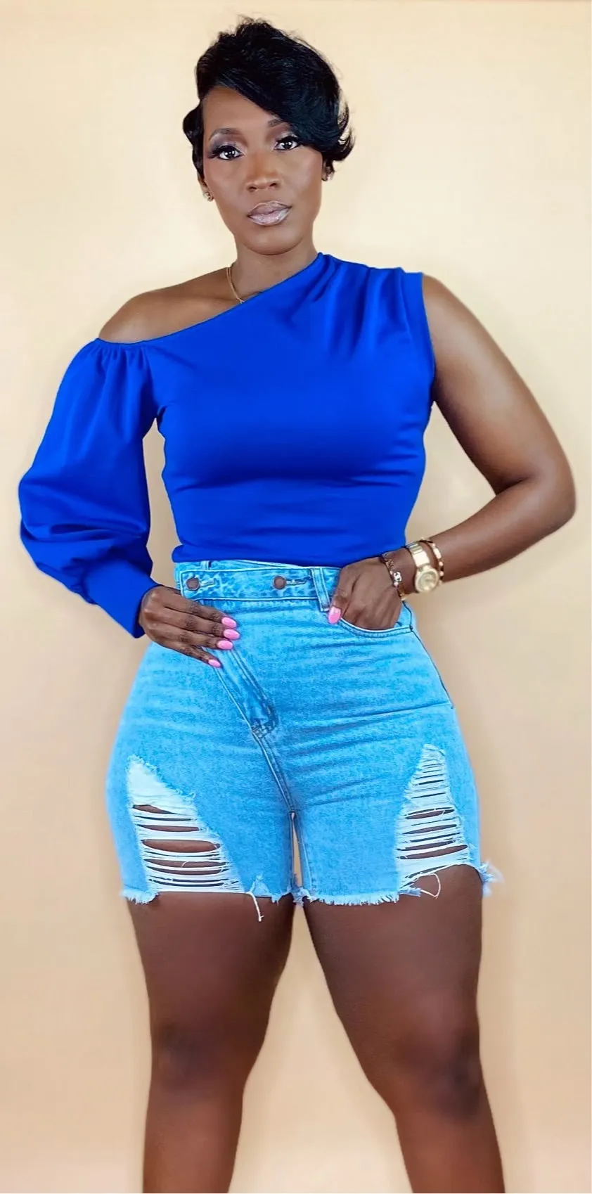 LAVISH TOP (ROYAL BLUE)
