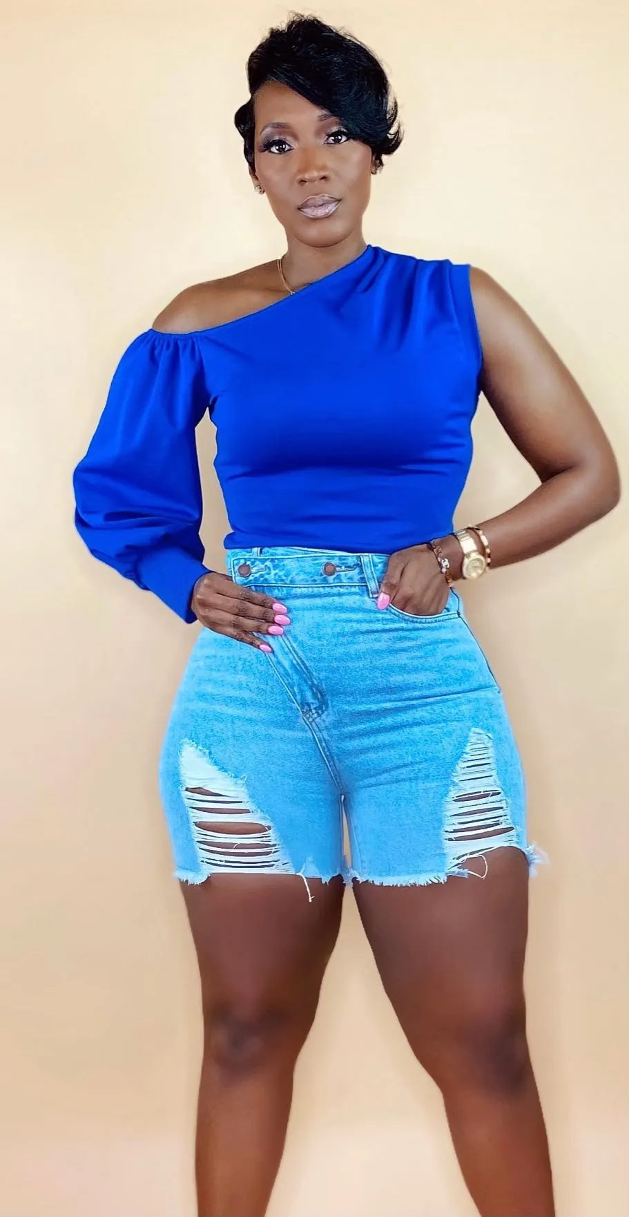 LAVISH TOP (ROYAL BLUE)