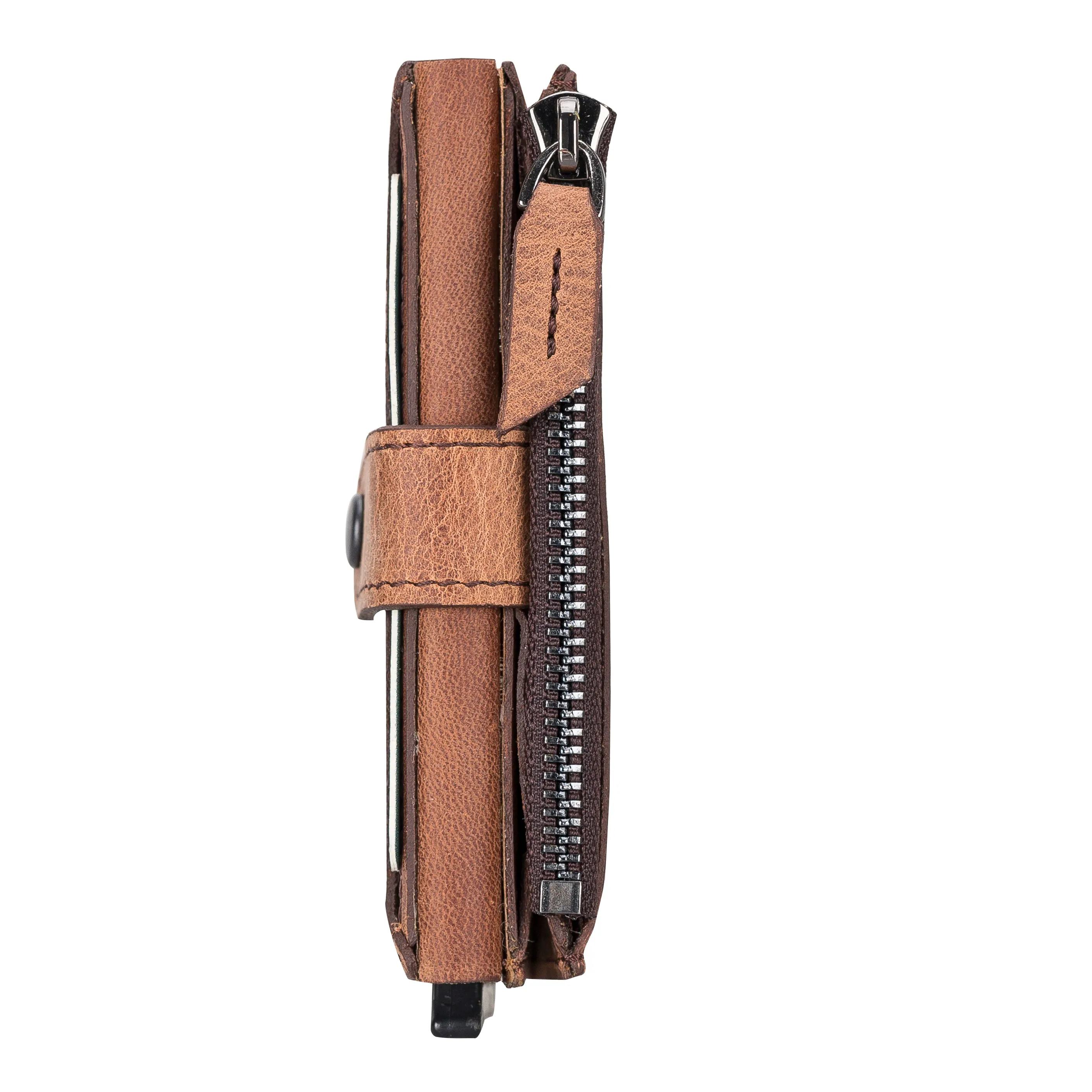 Leather Pop-Up Card Holder Wallet
