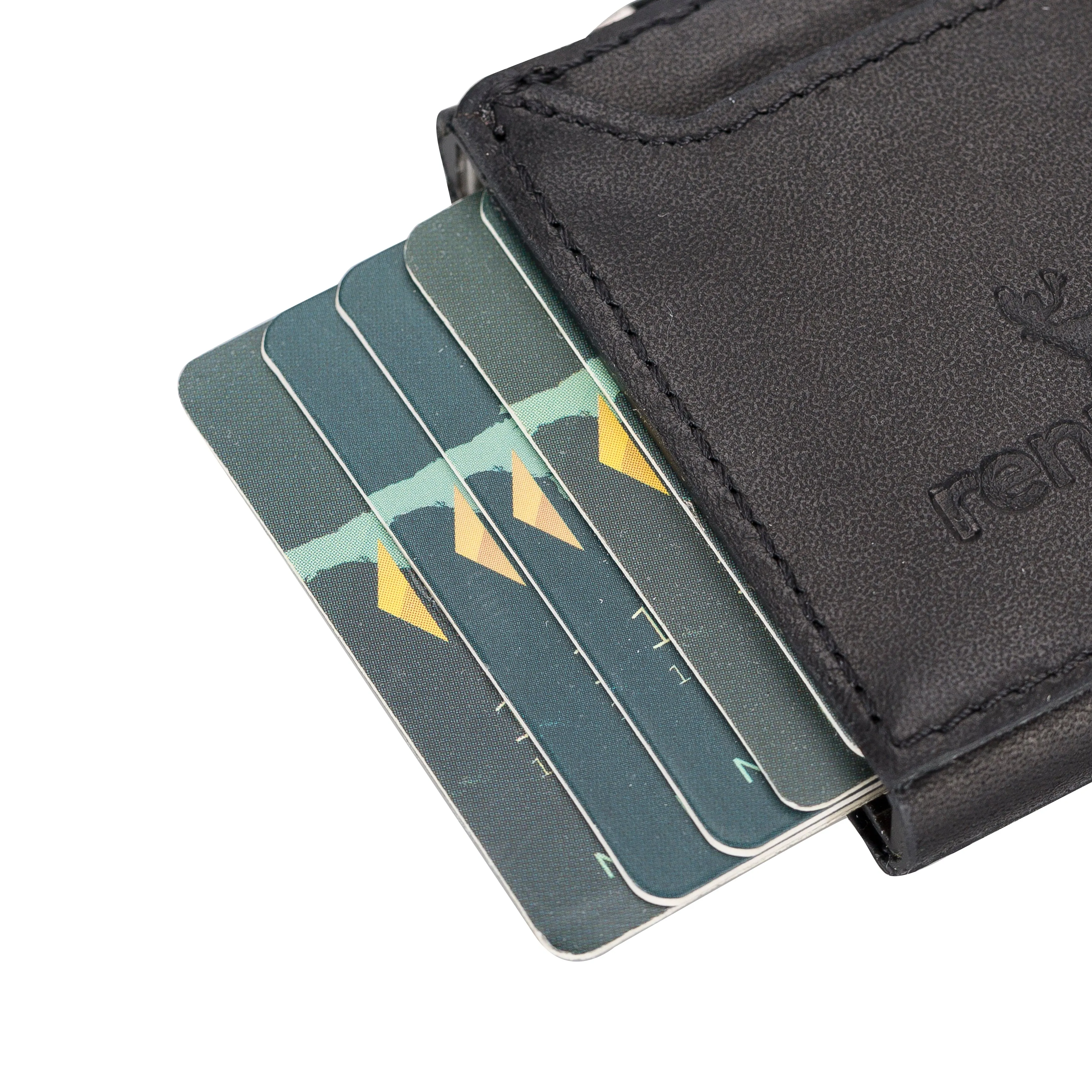 Leather Pop-Up Card Holder Wallet