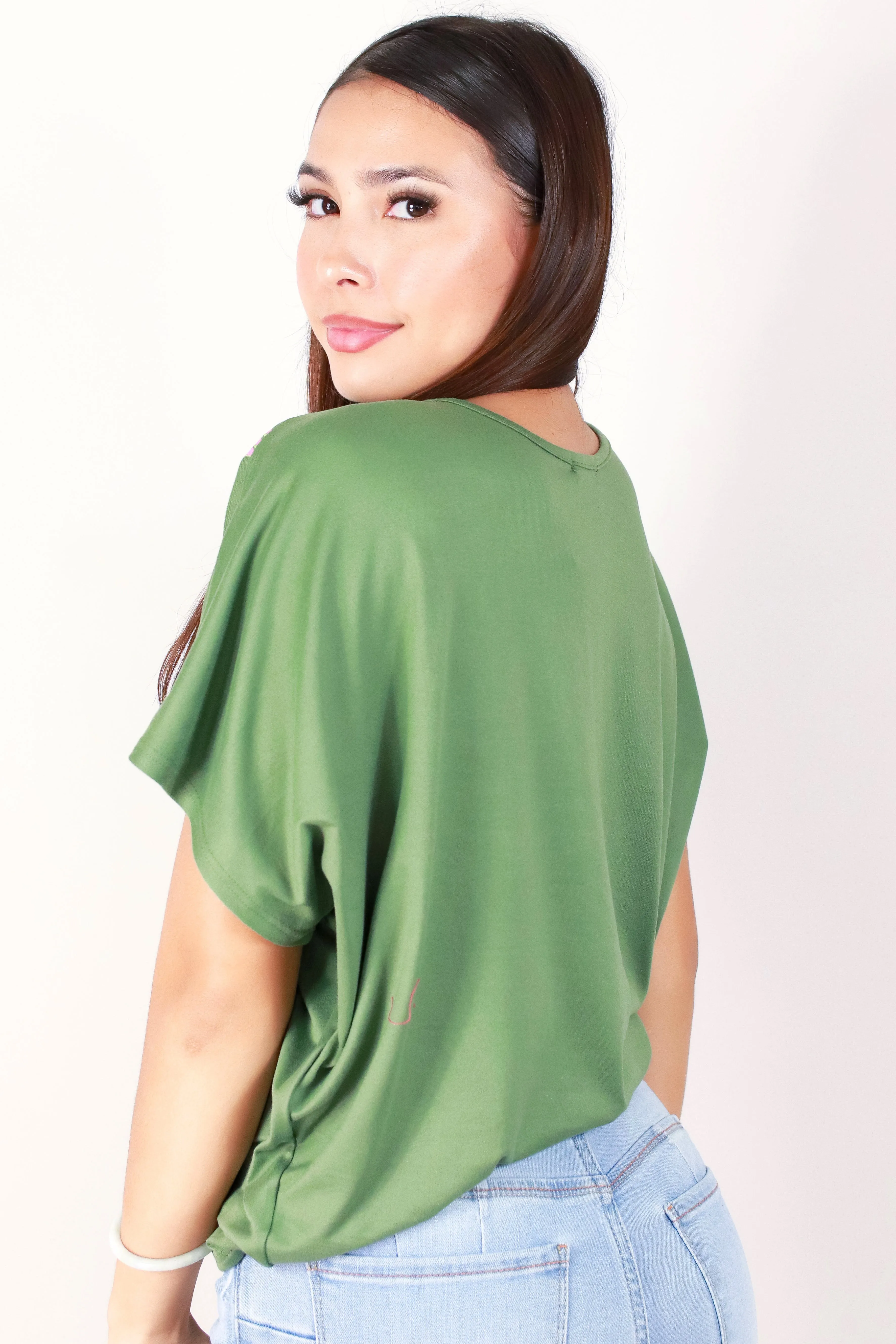 LEI LOKELANI DOLMAN TOP