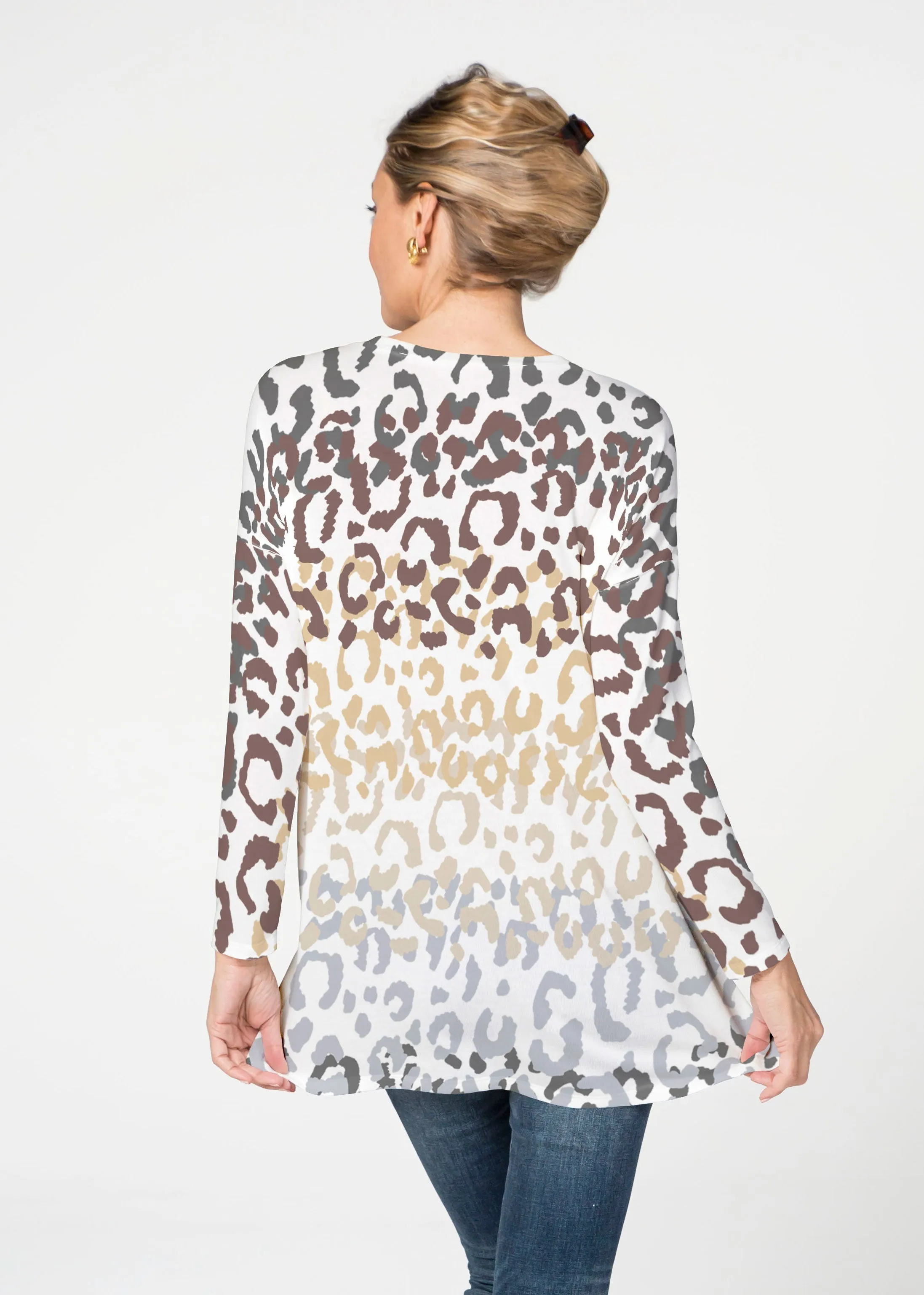 Leopard Ombre (7845) ~ Slouchy Butterknit Top