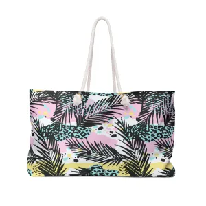 Leopard Palms Weekender Bag