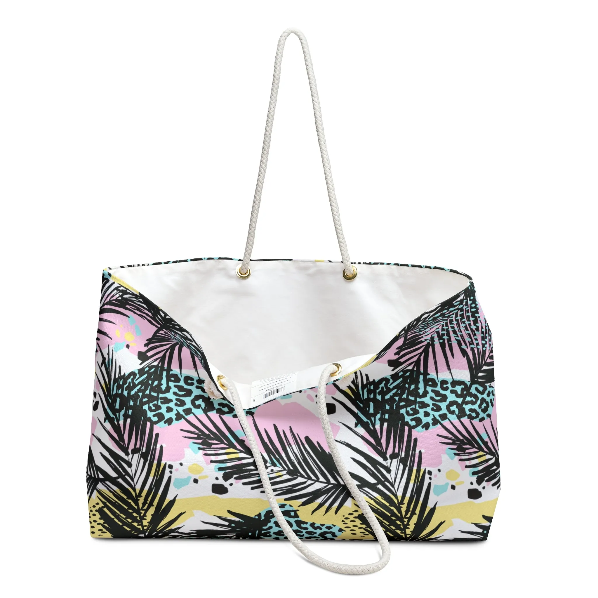 Leopard Palms Weekender Bag
