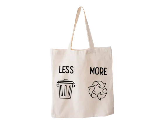 Less Trash, More Recycling Reusable Bag
