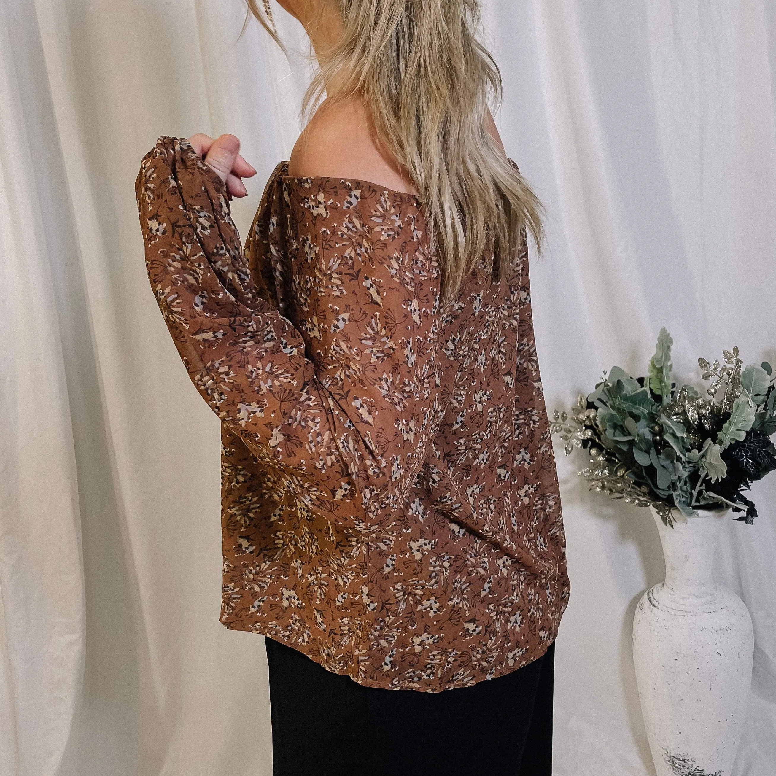 Like A Lady Floral Print Top