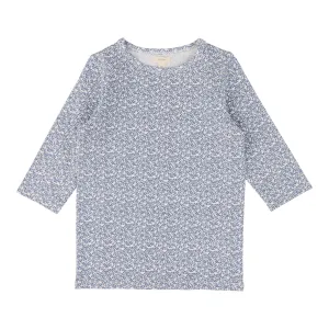 Lil Legs Poppy Floral T-Shirt Three Quarter Sleeve - White (Printed Weekday Collection)