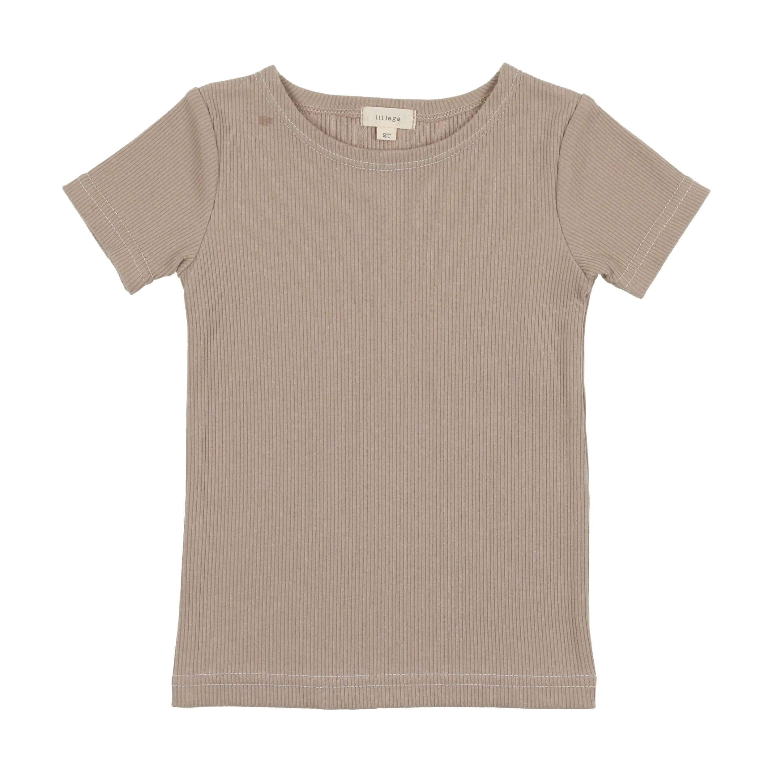 Lil Legs Short Sleeve T-Shirt - Taupe