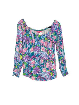 Lilly Pulitzer Lana Off-The-Shoulder Top green Large