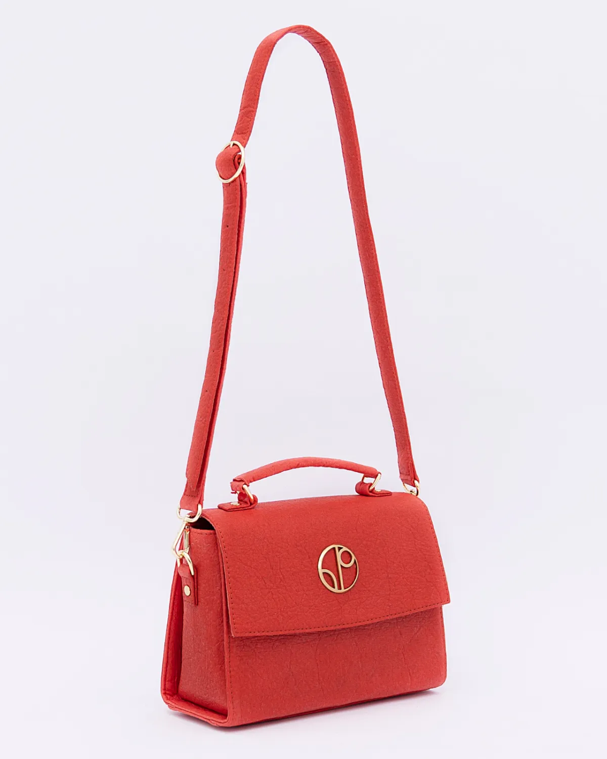 London Red Piñatex® Saddle Bag