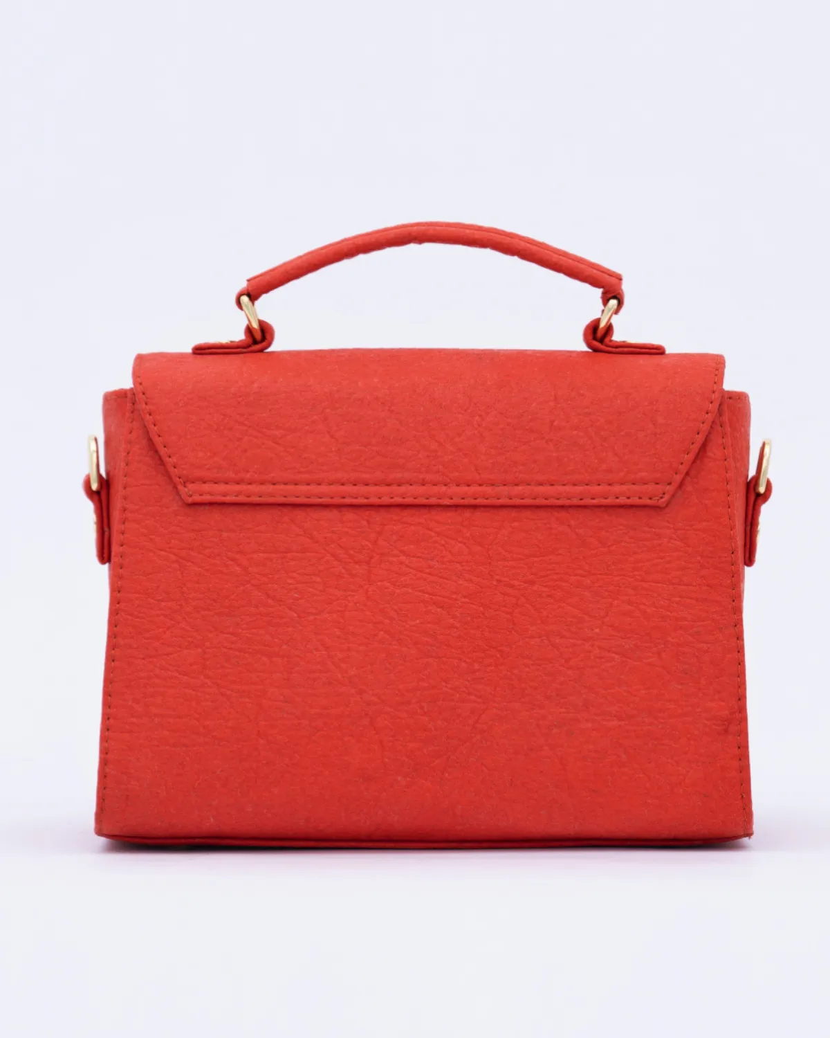 London Red Piñatex® Saddle Bag