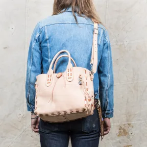 Lone Wolf Leather Nubuck Tote Bag