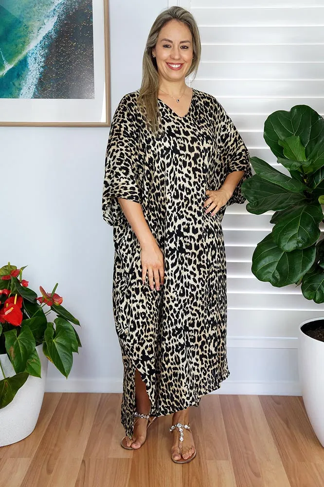 Long Kaftan Leopard