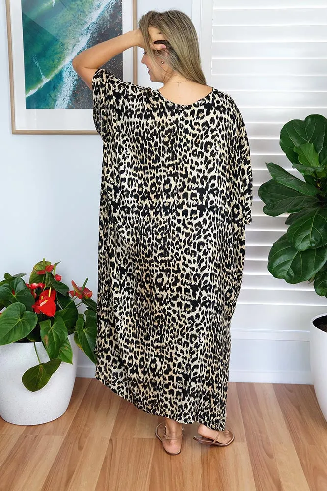 Long Kaftan Leopard