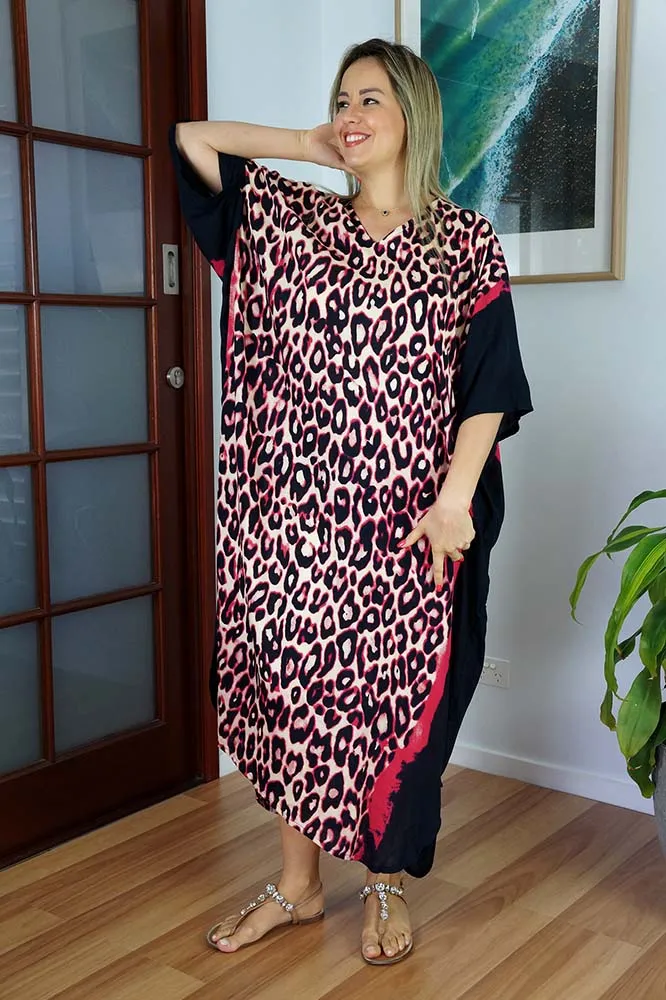 Long Kaftan Leopard