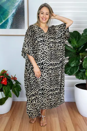 Long Kaftan Leopard