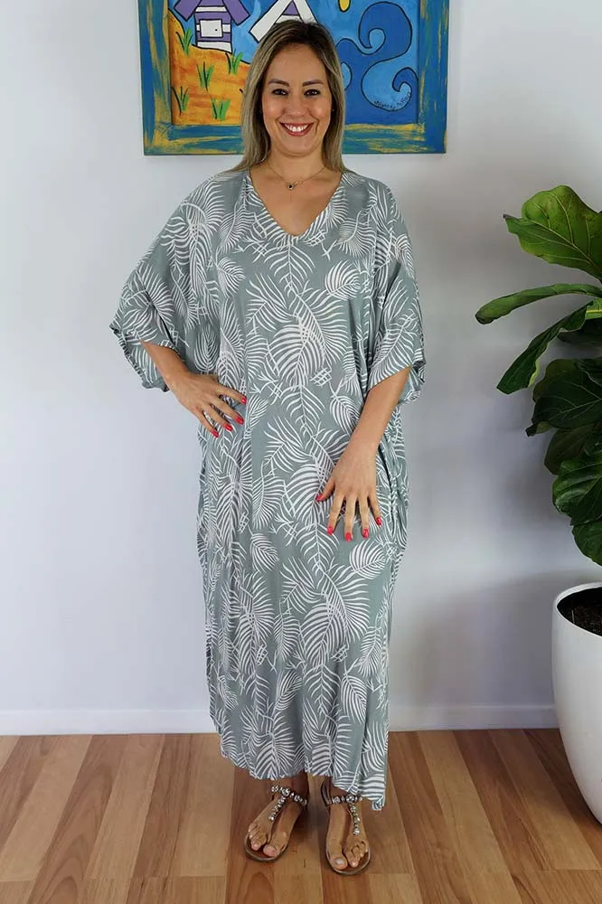 Long Kaftan "Palm Cove"
