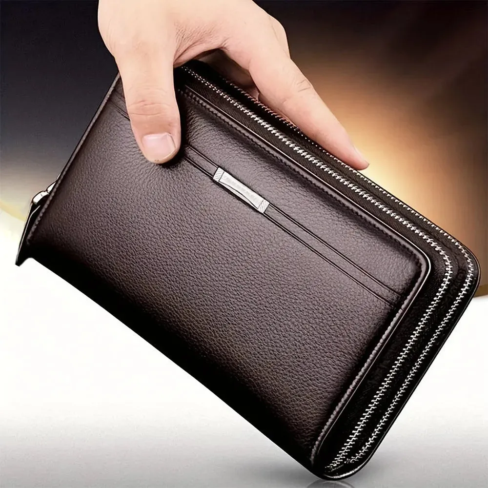 Long Leather Men's Wallet