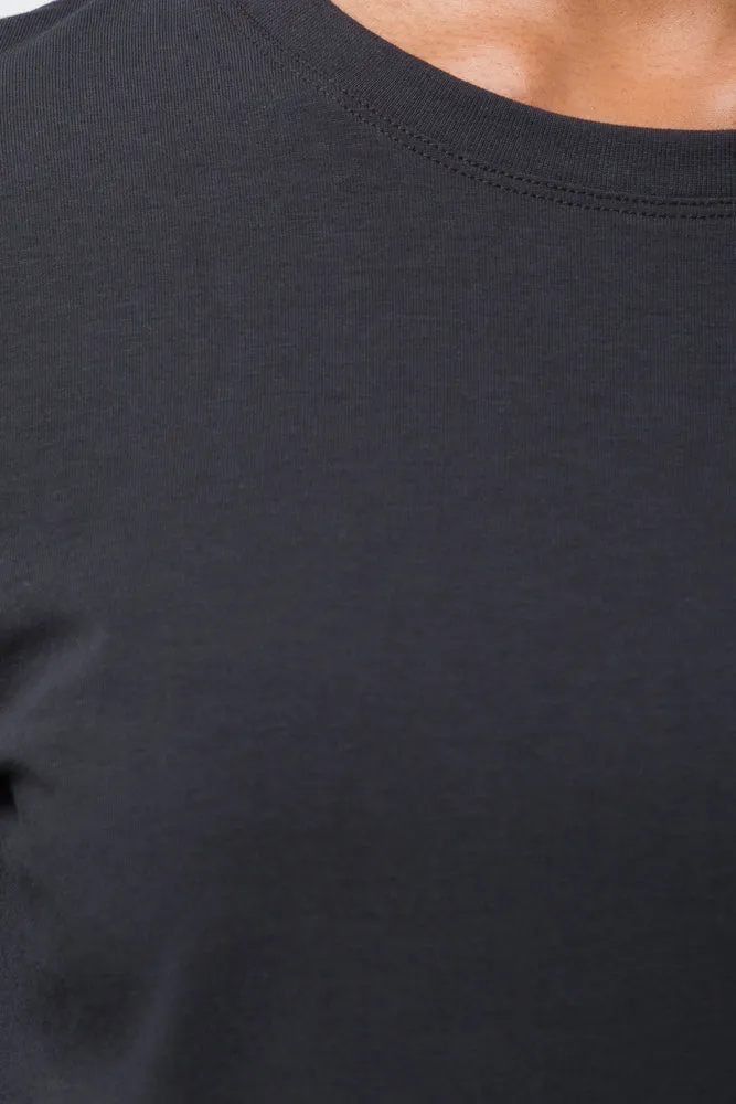 Long Sleeve Crew Neck T-Shirt Black