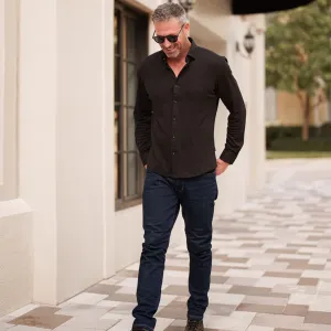 Long Sleeve Dry Touch Pique Shirt